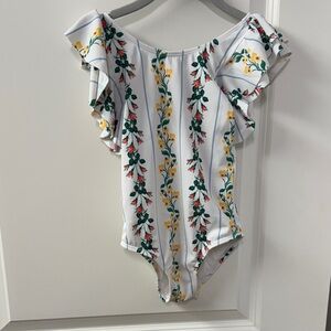 Janie and Jack Striped Floral Swimsuit